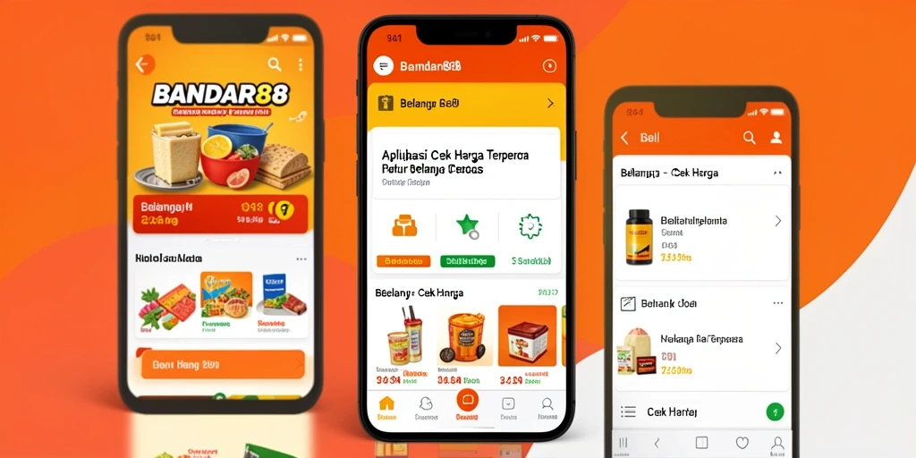 Antarmuka BANDAR88 yang menampilkan perbandingan harga produk.