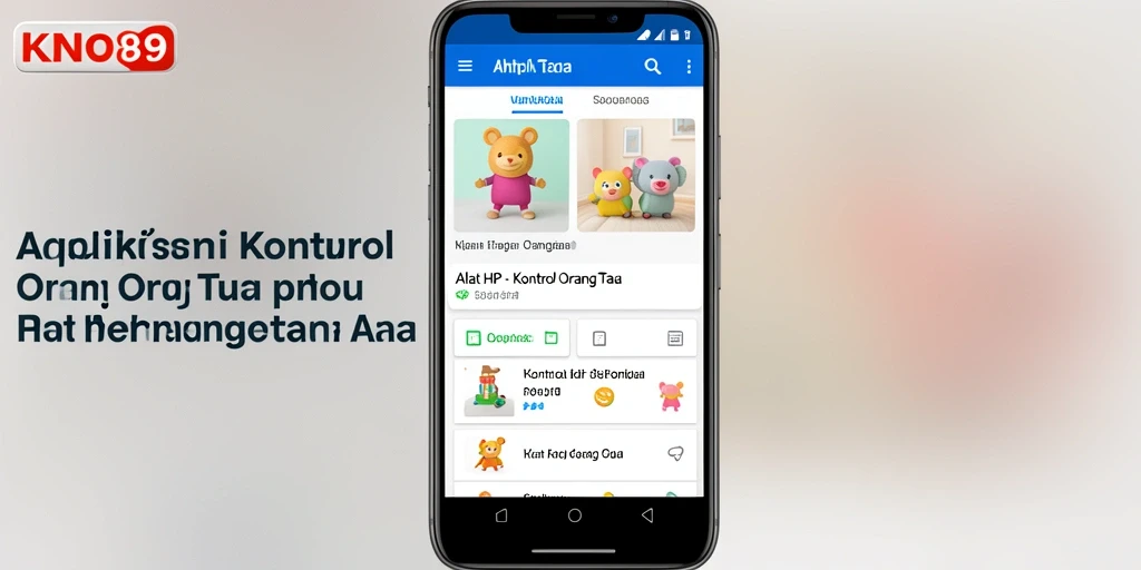 Tampilan antarmuka KNO89 yang intuitif untuk kontrol orang tua.